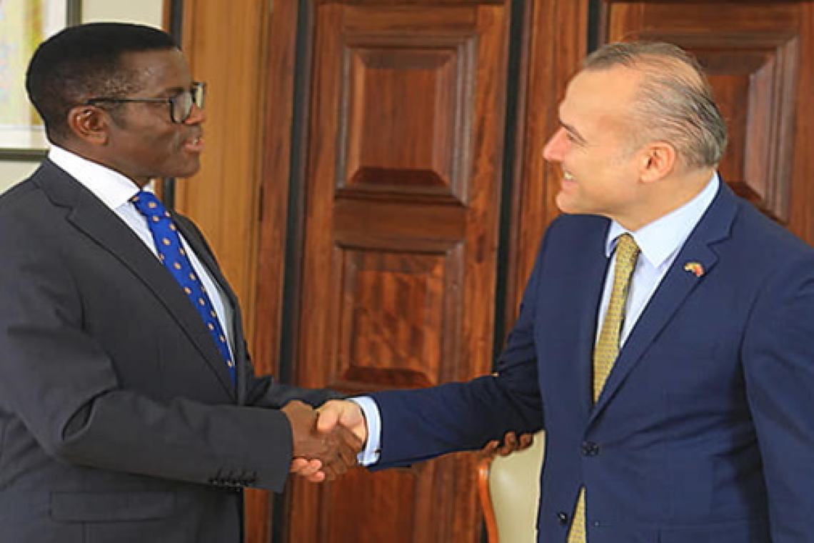 Turkish Ambassador to Uganda Mehmet Fatih Visits the Katikkiro of Buganda